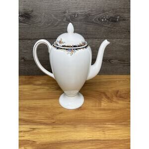 Wedgwood China Osborne Coffee Pot with Lid - 10.5” Never Used-Made in England
